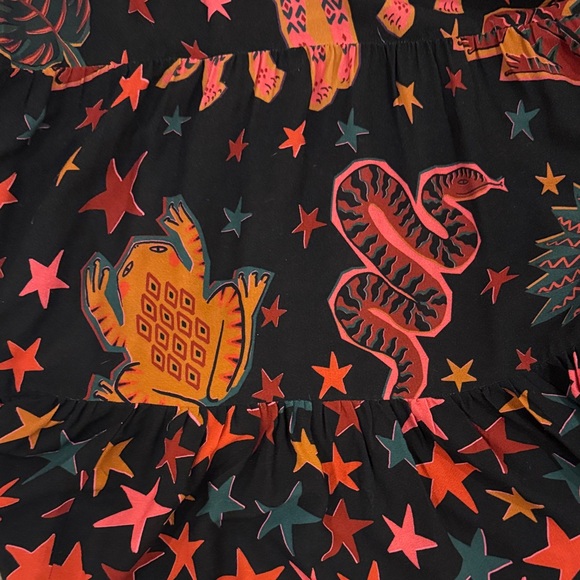 Farm Rio Animal Sky Maxi Dress Button-Up - Picture 6 of 11